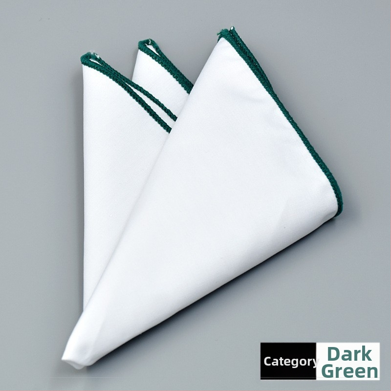 Kokvilnas kabatas lakatiņš uzvalkam, monohromatisks raksts, Jacquard audums, kokvilnas odere