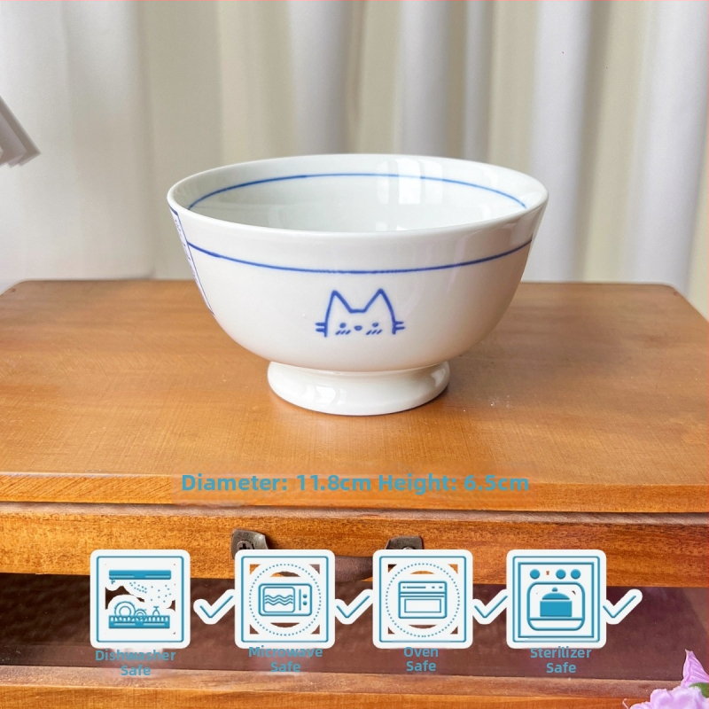 Keramický domáci tanier s tvarom mimozemšťana, karikatúrny vzor, roztomilý štýl, vhodný do mikrovlnky