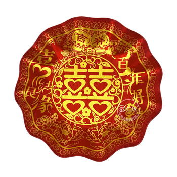 Nerezový okrúhly disk na svadbu, jednoliaty vzor, moderný minimalistický štýl, potlačené logo