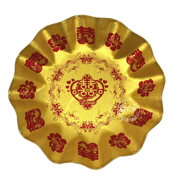 Nerezový okrúhly disk na svadbu, jednoliaty vzor, moderný minimalistický štýl, potlačené logo