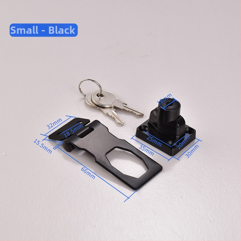 Mechanický zámok na zásuvky a skrinky — materiál: plast a zinková zliatina; model: No punching drawer lock; značka: Ouli; štýl: moderný a minimalistický