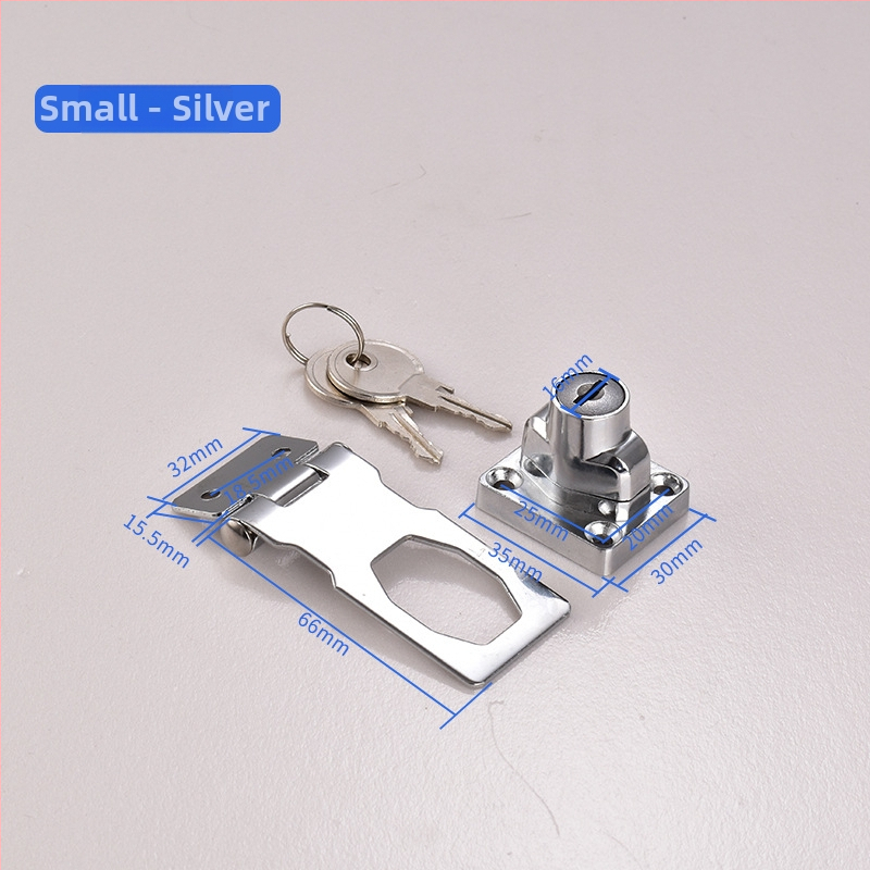 Mechanický zámok na zásuvky a skrinky — materiál: plast a zinková zliatina; model: No punching drawer lock; značka: Ouli; štýl: moderný a minimalistický