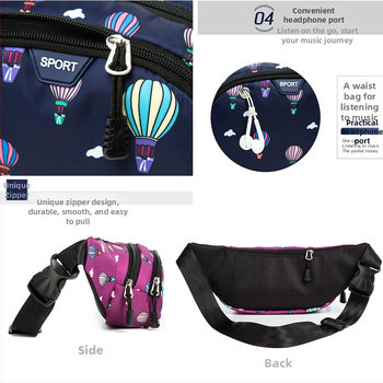 Fuxi sport deréktáska szabadtéri sportokhoz – Oxford anyag, unisex, 2025 tavasz