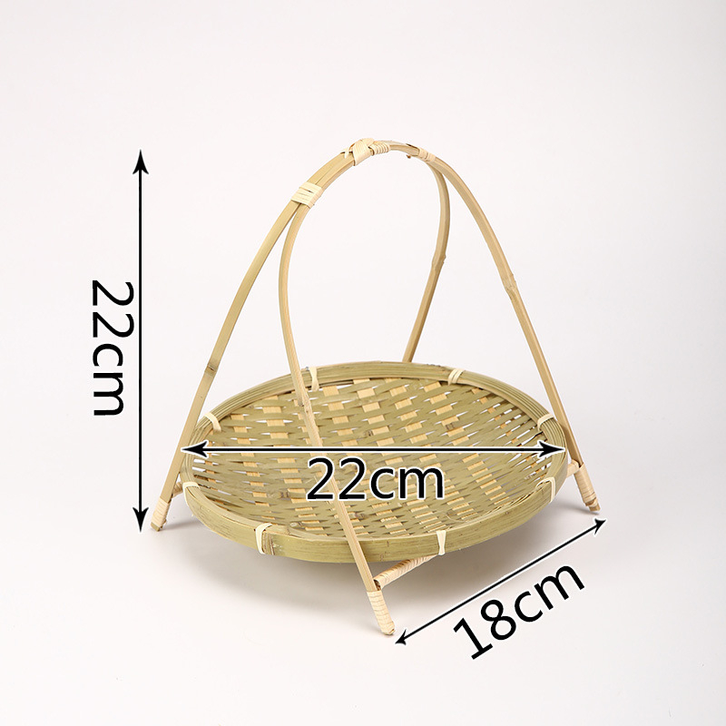 Felie de fructe din bambus, realizată manual, raft de expunere cu mai multe niveluri, Autonomy, stil Light Luxury Retro, Primăvara 2023