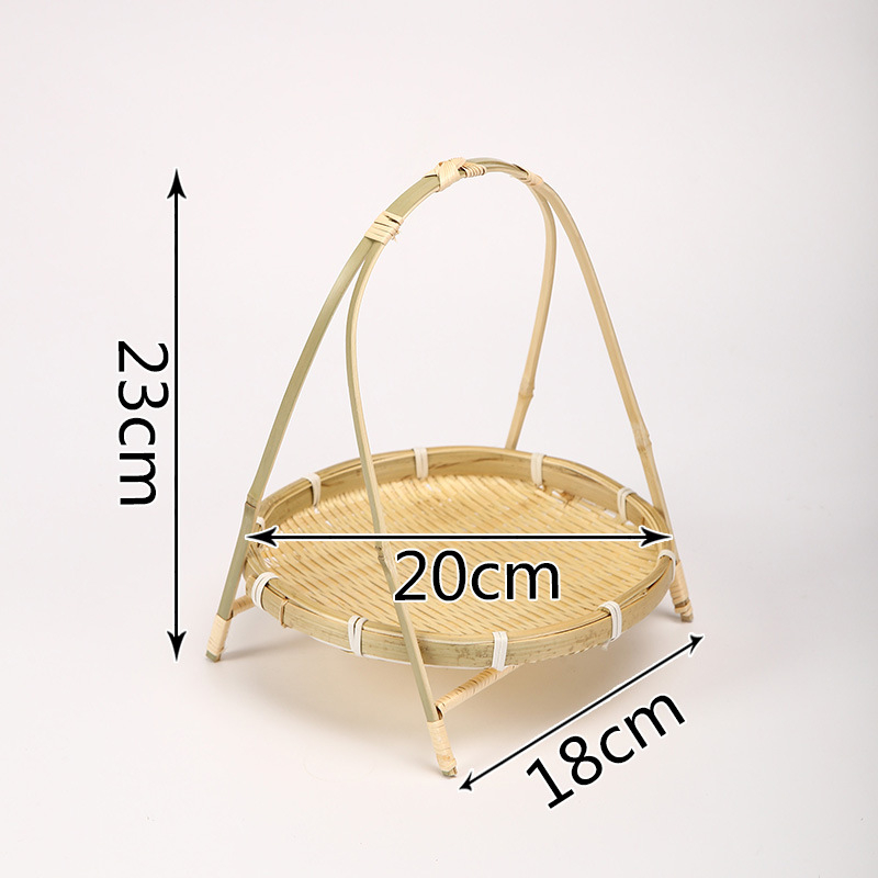 Felie de fructe din bambus, realizată manual, raft de expunere cu mai multe niveluri, Autonomy, stil Light Luxury Retro, Primăvara 2023