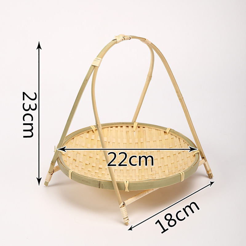 Felie de fructe din bambus, realizată manual, raft de expunere cu mai multe niveluri, Autonomy, stil Light Luxury Retro, Primăvara 2023