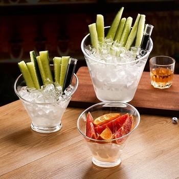 Farfurie de fructe din plastic, stil japonez, margine diagonală, stil simplu