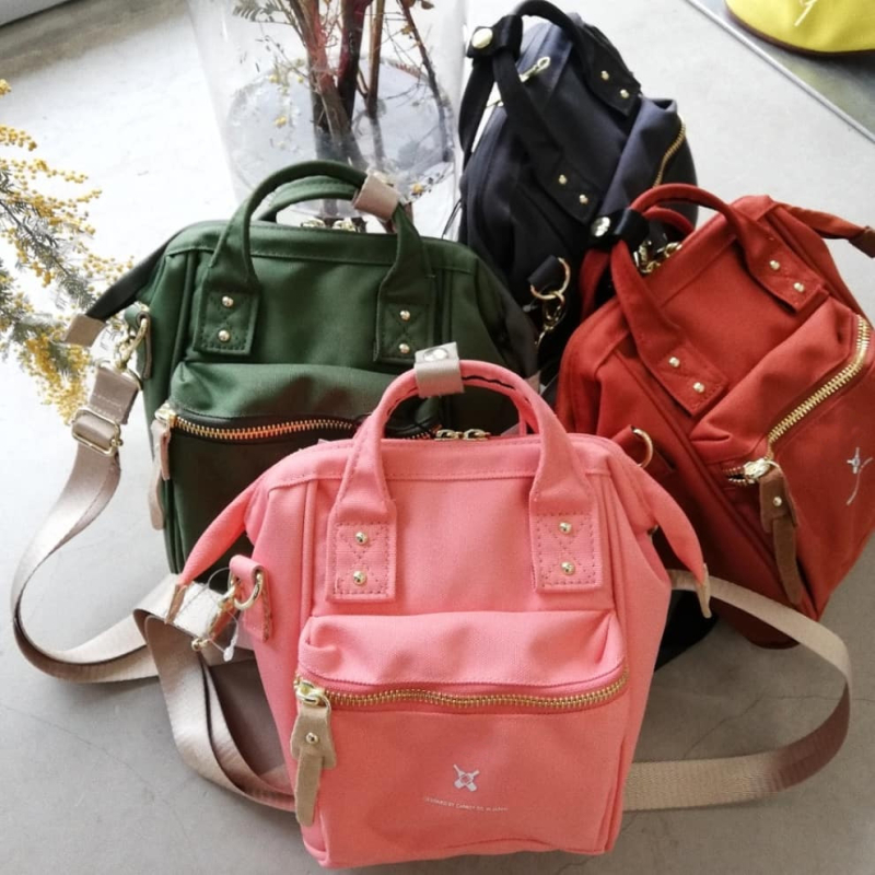 Geantă mini crossbody (pânză Oxford; formă pătrată verticală; fermoar; buzunar pentru ID în interior; Sun Earth&U)