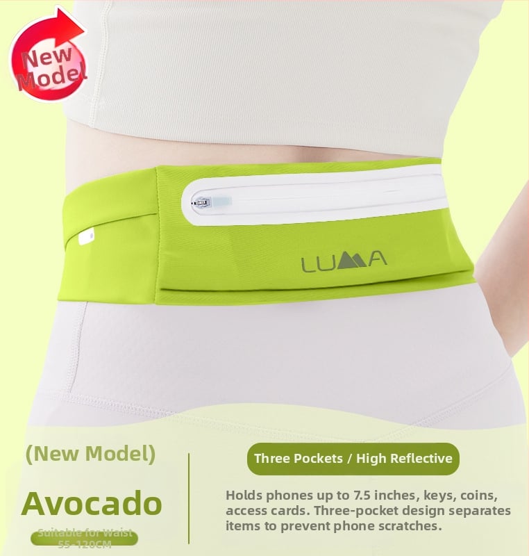 Sport derék táska – Uniszex, Nylon, Vízálló, Ultra könnyű, Kültéri sportokhoz