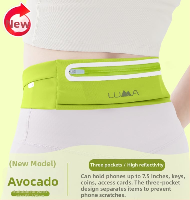 Sport derék táska – Uniszex, Nylon, Vízálló, Ultra könnyű, Kültéri sportokhoz