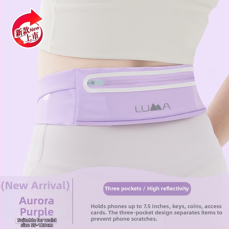 Sport derék táska – Uniszex, Nylon, Vízálló, Ultra könnyű, Kültéri sportokhoz