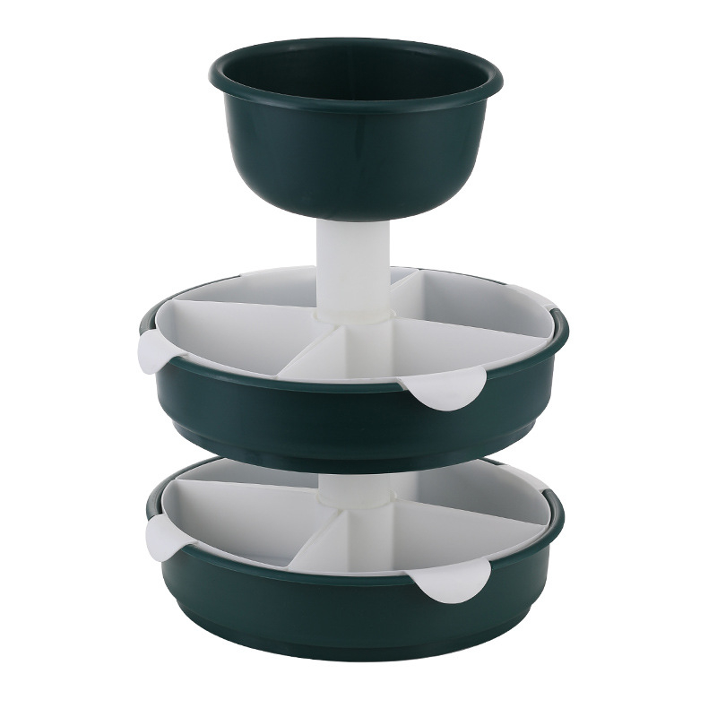 Tava rotativă pentru oale cu coș de scurgere, din plastic, mare, dublă, Guan Zhuojia, Toamna 2020, Clasa I