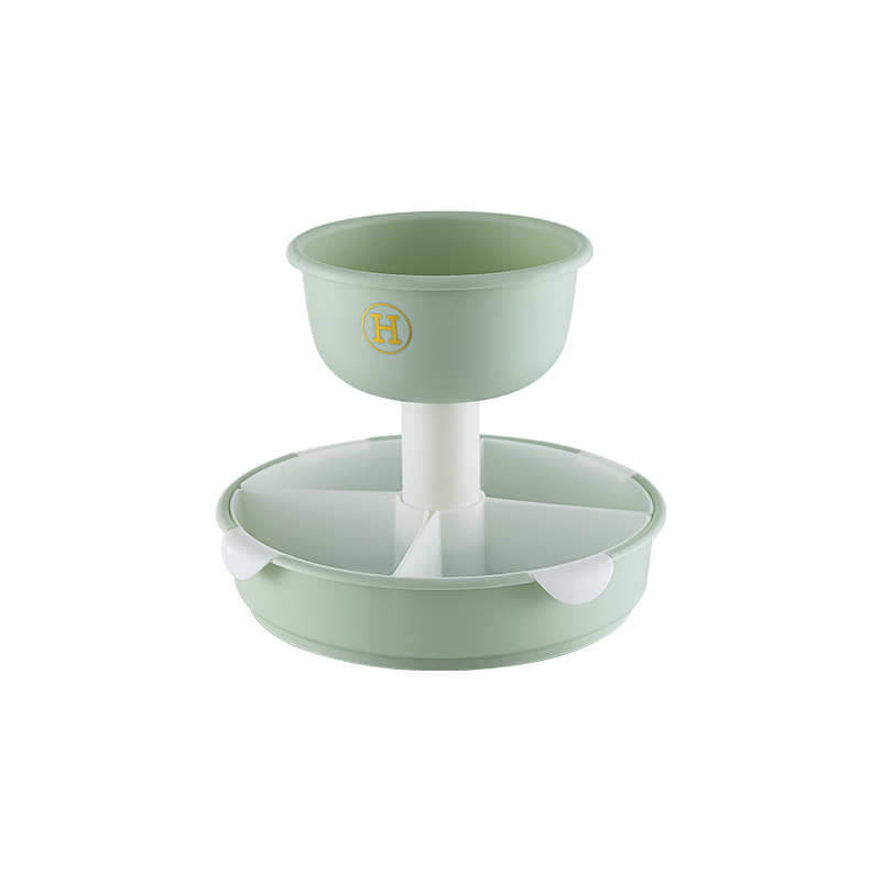 Tava rotativă pentru oale cu coș de scurgere, din plastic, mare, dublă, Guan Zhuojia, Toamna 2020, Clasa I