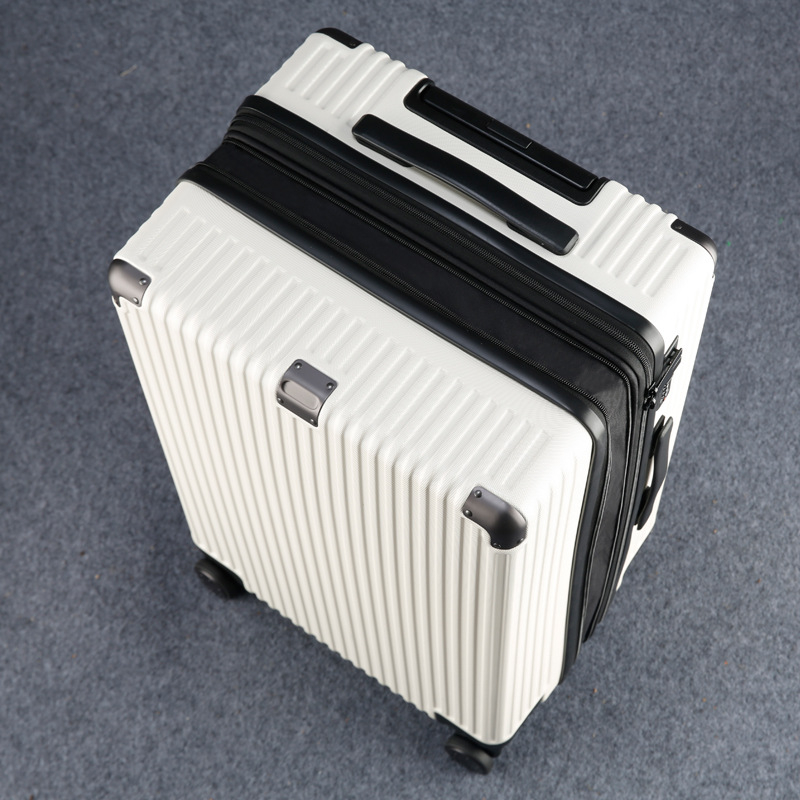 Valiză extensibilă din fibră de carbon, cu lacăt TSA de tip combinație, set de 3 piese, cu roți universale