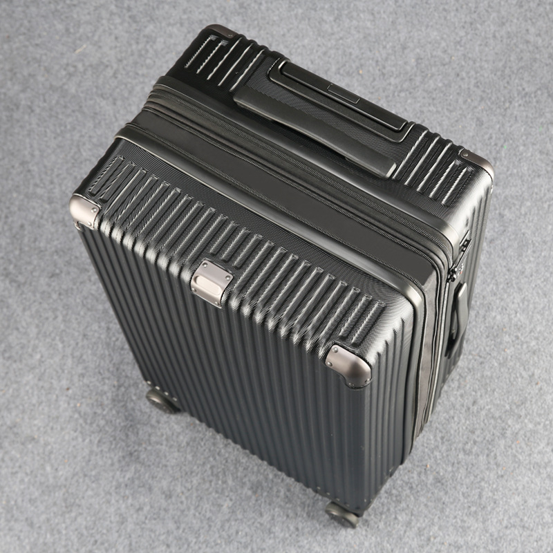 Valiză extensibilă din fibră de carbon, cu lacăt TSA de tip combinație, set de 3 piese, cu roți universale