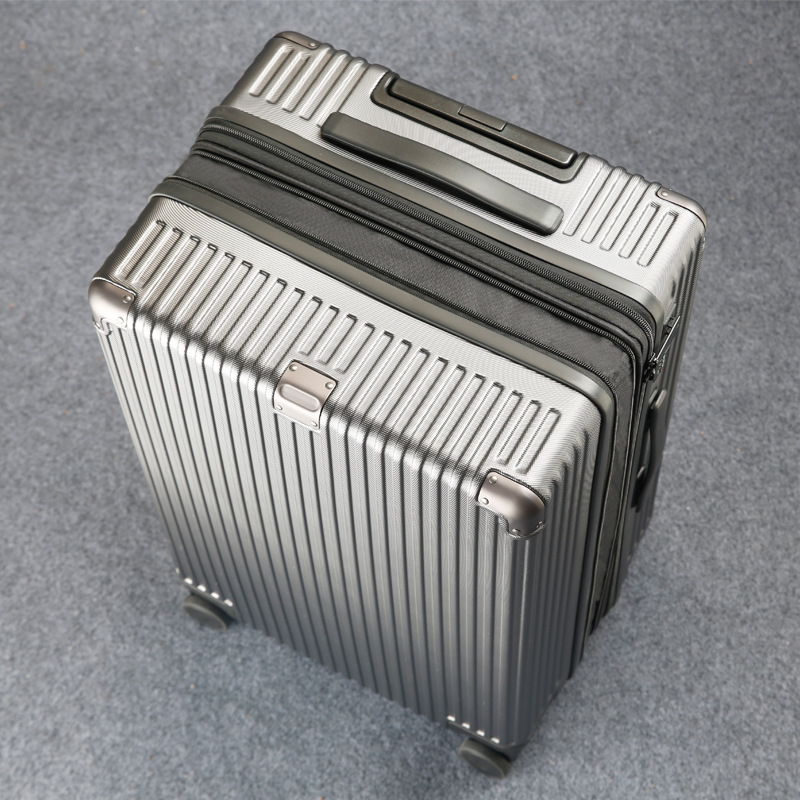 Valiză extensibilă din fibră de carbon, cu lacăt TSA de tip combinație, set de 3 piese, cu roți universale