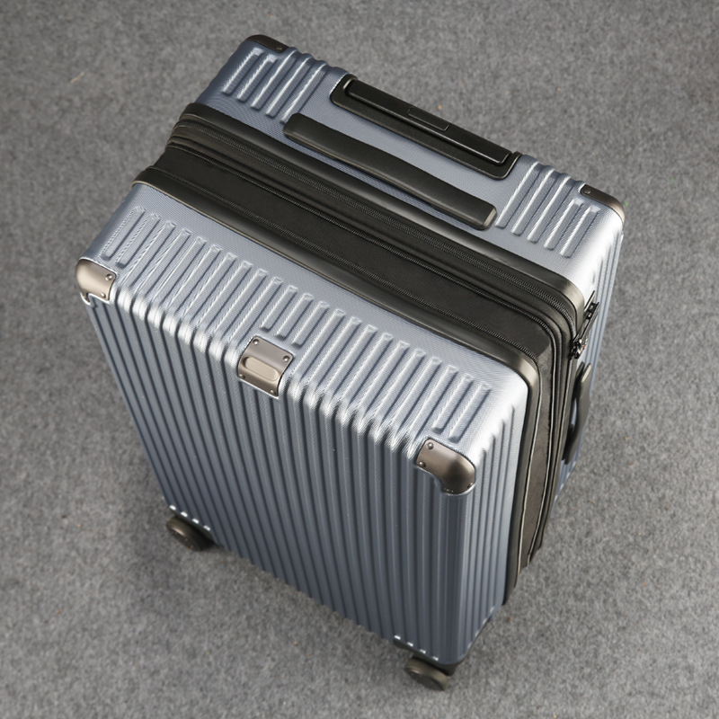 Valiză extensibilă din fibră de carbon, cu lacăt TSA de tip combinație, set de 3 piese, cu roți universale