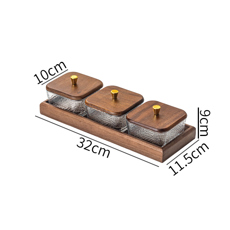 Sklenený ovocný tanier Orange River, nový čínsky štýl, leto 2024