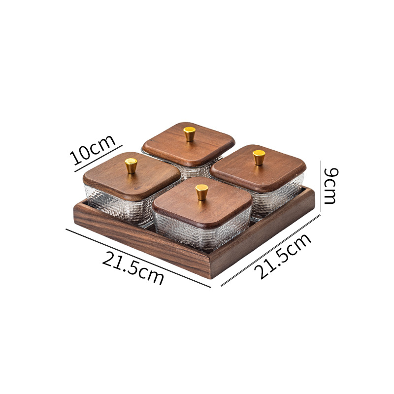 Sklenený ovocný tanier Orange River, nový čínsky štýl, leto 2024