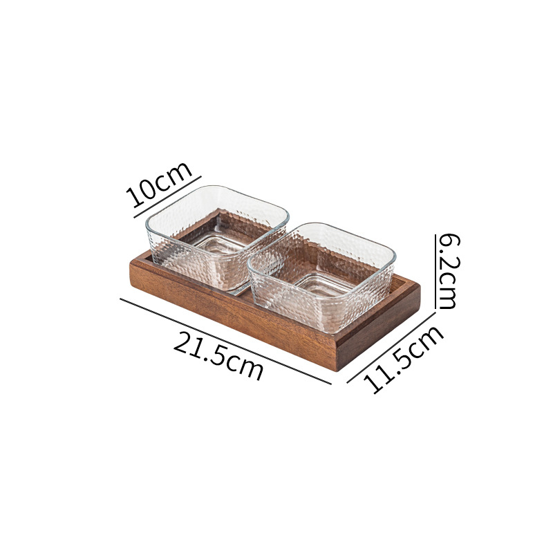 Sklenený ovocný tanier Orange River, nový čínsky štýl, leto 2024