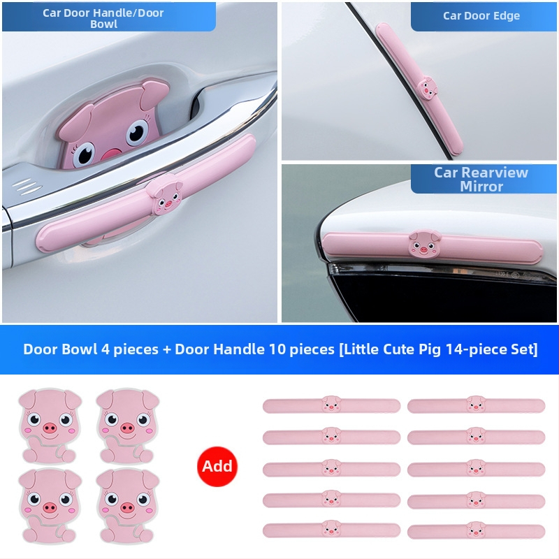 PVC kolīzijas aizsargs durvju bedrēm automašīnai, universāls modelis, pielāgota apstrāde