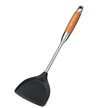 Set silikónových kuchynských špachtiel s nerezovou rukoväťou | potravinársky silikón, nepriľnavé, odolné voči vysokým teplotám, protišmykové