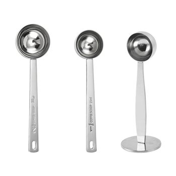 Rozsdamentes acél mérőkanál skálával, 15 ml/30 ml, modern design sütéshez