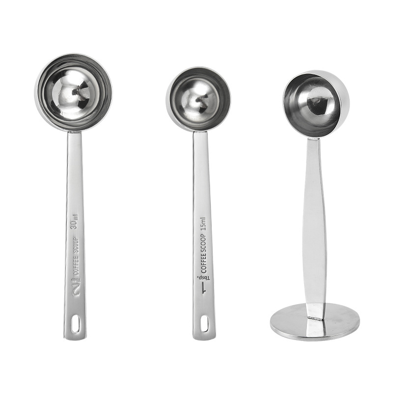 Rozsdamentes acél mérőkanál skálával, 15 ml/30 ml, modern design sütéshez