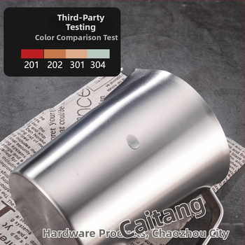 Huisheng 304 rozsdamentes acél mérőcsésze skálával – konyhai sütéshez mérőedény és kanál