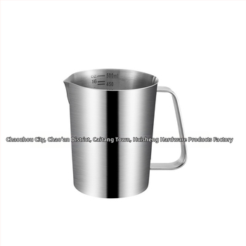 Huisheng 304 rozsdamentes acél mérőcsésze skálával – konyhai sütéshez mérőedény és kanál