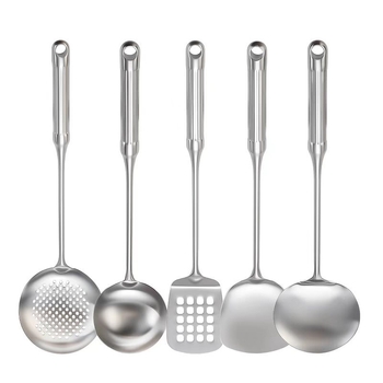 Set lingură și spatulă din oțel inoxidabil 316L cu mânere în formă de coloană romană, design îngroșat, unelte de gătit rezistente la temperaturi înalte