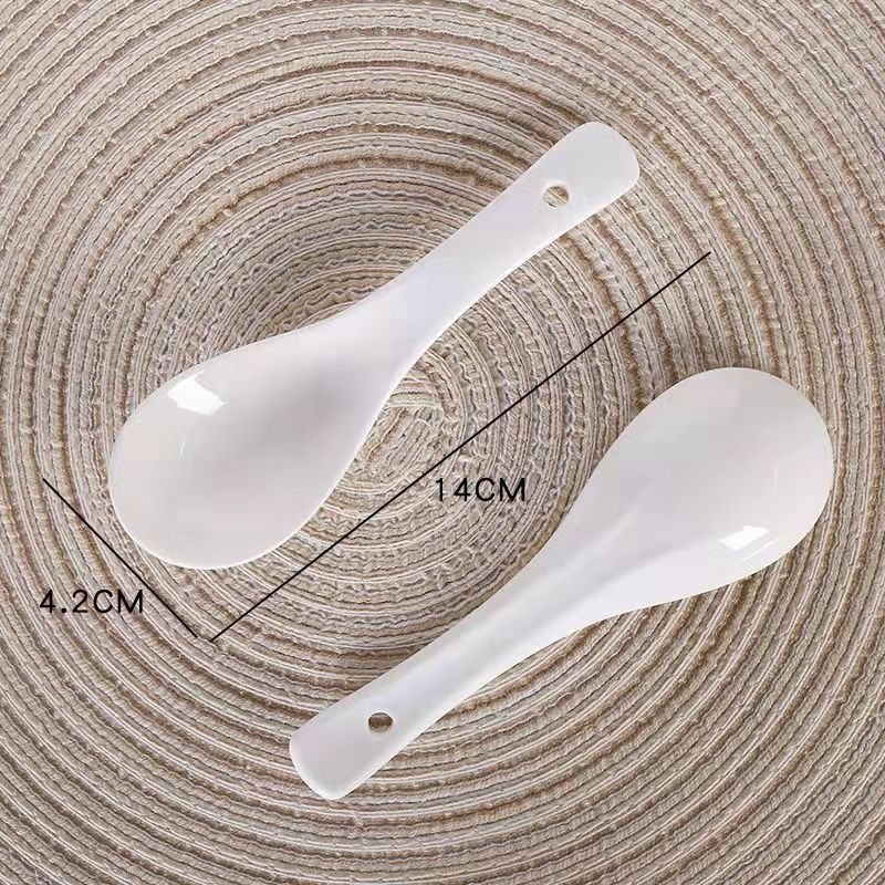 Velika keramička žlica za juhu, minimalistički elegantan kuhinjski pribor za dom, duga drška za rižinu kašu
