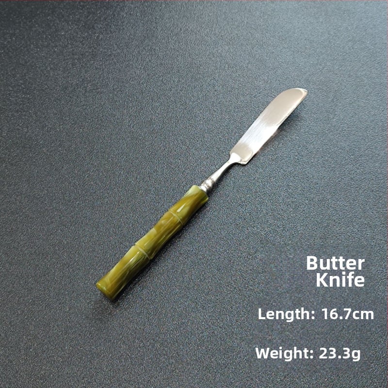 Kés, villa és kanál készlet – kézzel készített 304 rozsdamentes acélból, bambusz-összekapcsolódás dizájn, tükrös felület, új kínai stílus