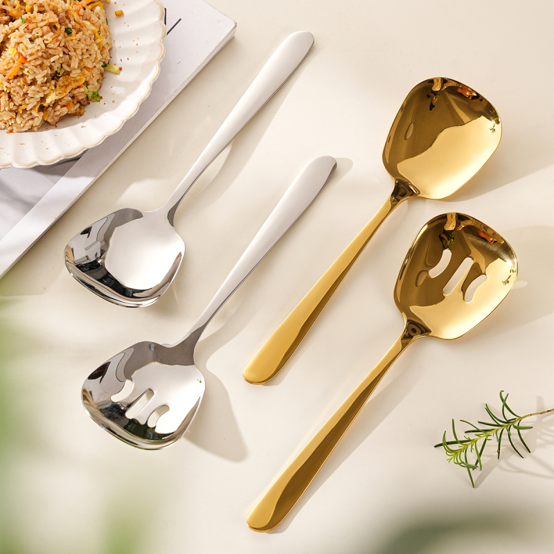 Posluživa žlica od nehrđajućeg čelika 304, koreanski stil, za odrasle, polirana do oglednog sjaja, moguć prilagodba