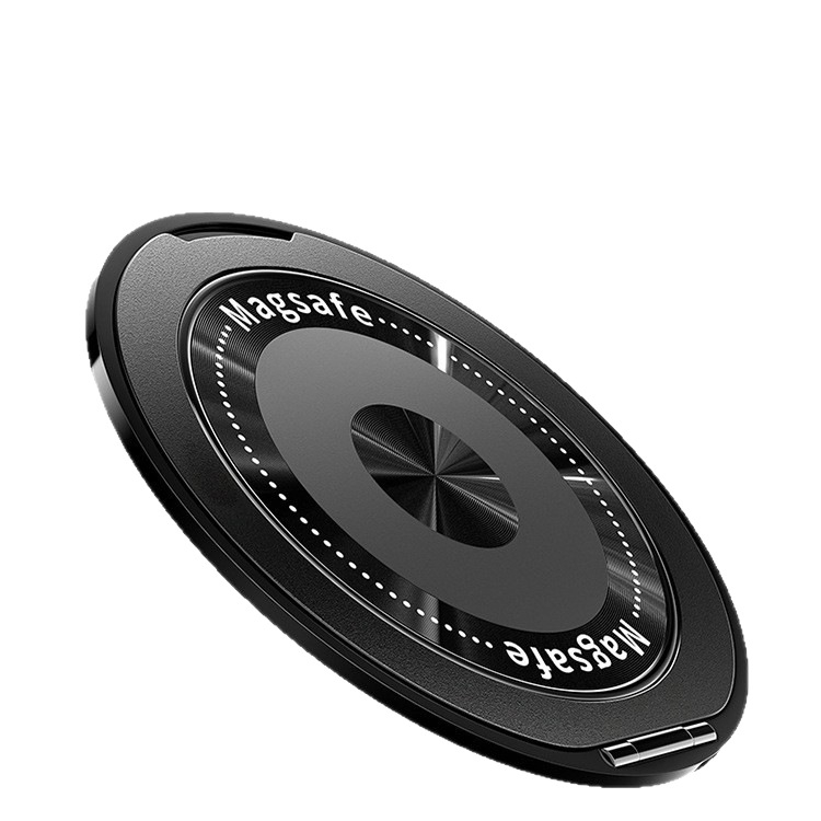 Suport pliabil pentru telefon cu inel magnetic și autocolant pe spate, compatibil cu Apple, Huawei și Xiaomi, metal + plastic, portabil