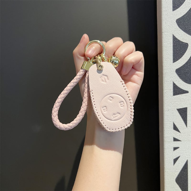 Atslēgu maciņš Leapmotor T03, liellopu āda, etniskais stils