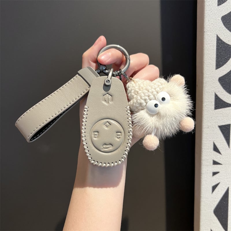 Atslēgu maciņš Leapmotor T03, liellopu āda, etniskais stils