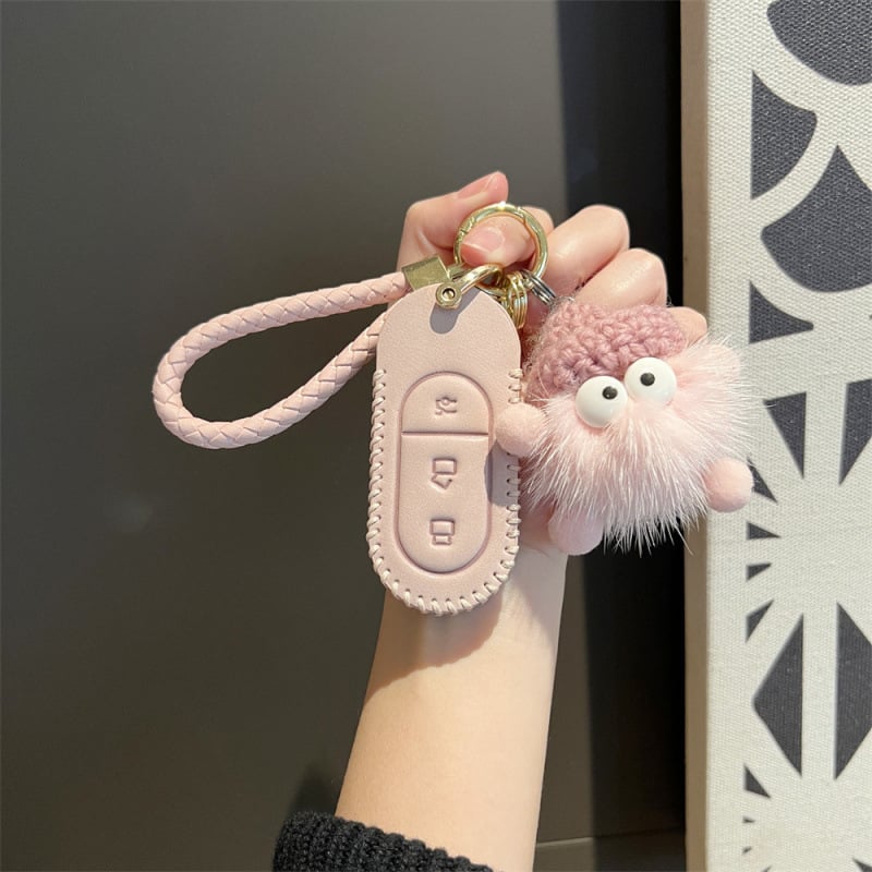 Atslēgu maciņš Leapmotor T03, liellopu āda, etniskais stils