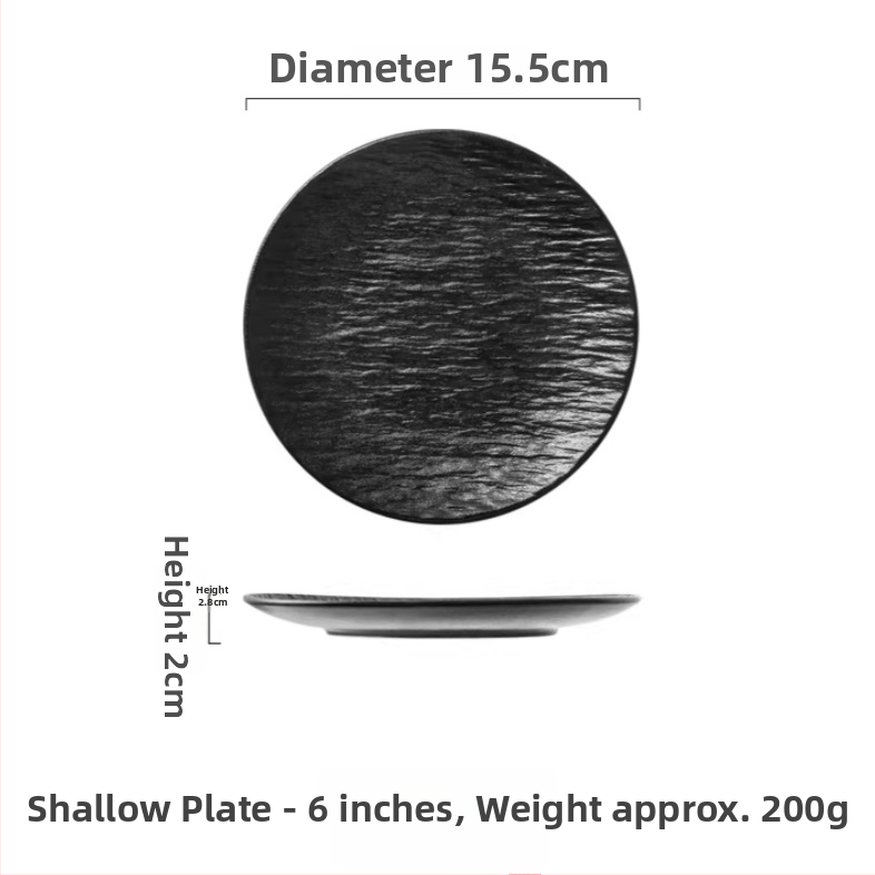 Porcelánból készült kerek steak-tál, sekély tál, alglazúrral bevont felület, logóval testre szabható