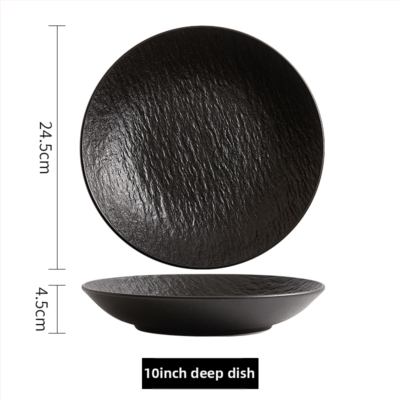 Japanski stil duboka keramička zdjela za salatu - porcelan, kružnog oblika, mikrovalna sigurna, premium kvaliteta