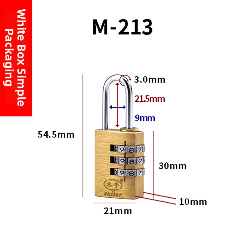4-ciferný zámok na skrinky, kufre a zásuvky – kovové telo, model C, hrúbka zámkovej tyče 3 mm, odstup tyče 21.5–41.8 mm