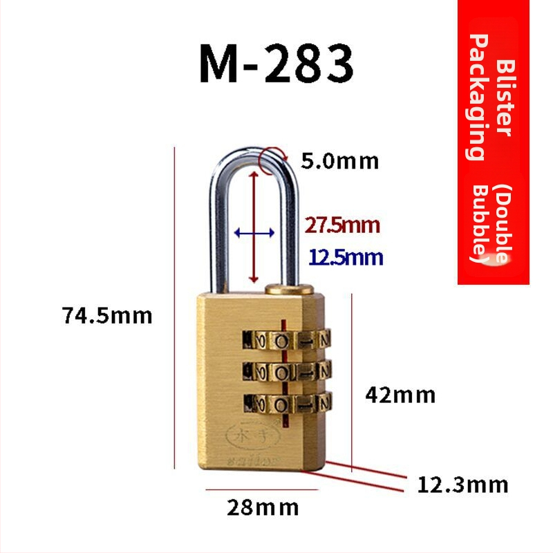 4-ciferný zámok na skrinky, kufre a zásuvky – kovové telo, model C, hrúbka zámkovej tyče 3 mm, odstup tyče 21.5–41.8 mm