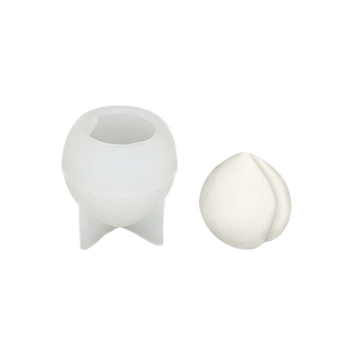 Hao Ran Formă din silicon 3D în formă de piersică – formă neregulată pentru mousse și ciocolată