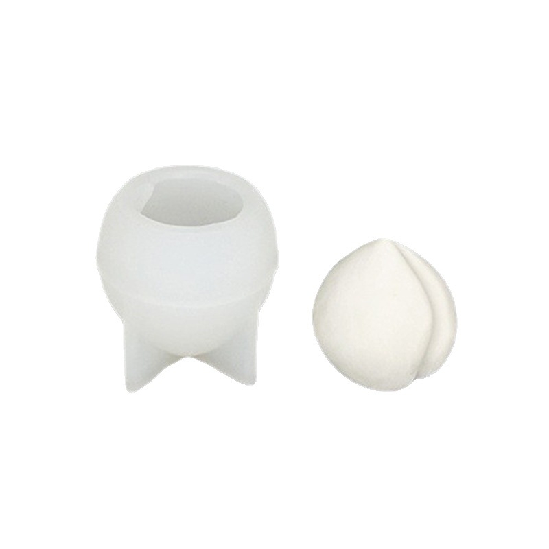 Hao Ran Formă din silicon 3D în formă de piersică – formă neregulată pentru mousse și ciocolată