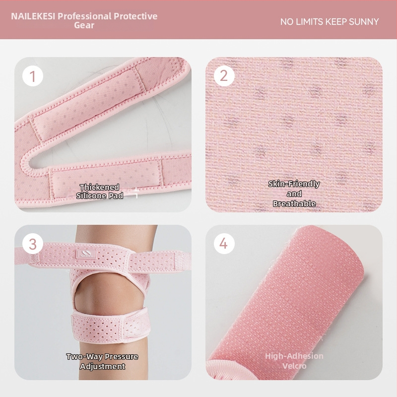 Patellárna kolenná podpora pre šport — Spandex, vhodná pre horolezectvo, beh, turistiku a volejbal