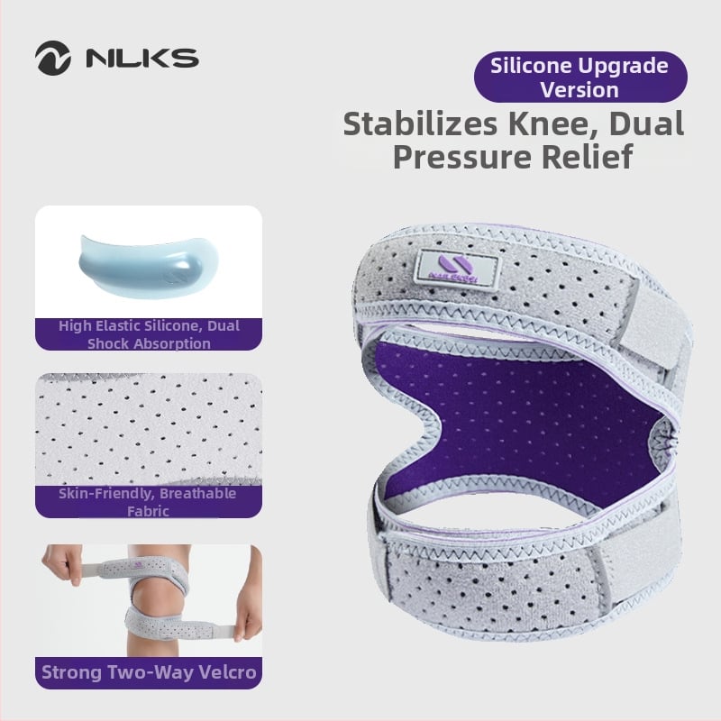 Наколенка за патела за спорт с спандекс — защита на коляното при катерене, бягане, походи и волейбол