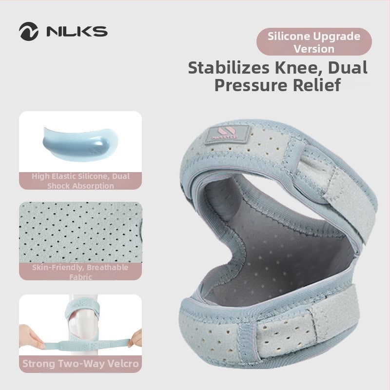 Наколенка за патела за спорт с спандекс — защита на коляното при катерене, бягане, походи и волейбол