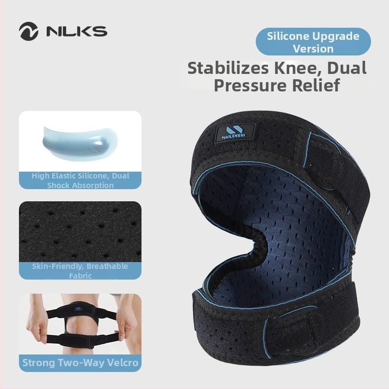 Наколенка за патела за спорт с спандекс — защита на коляното при катерене, бягане, походи и волейбол