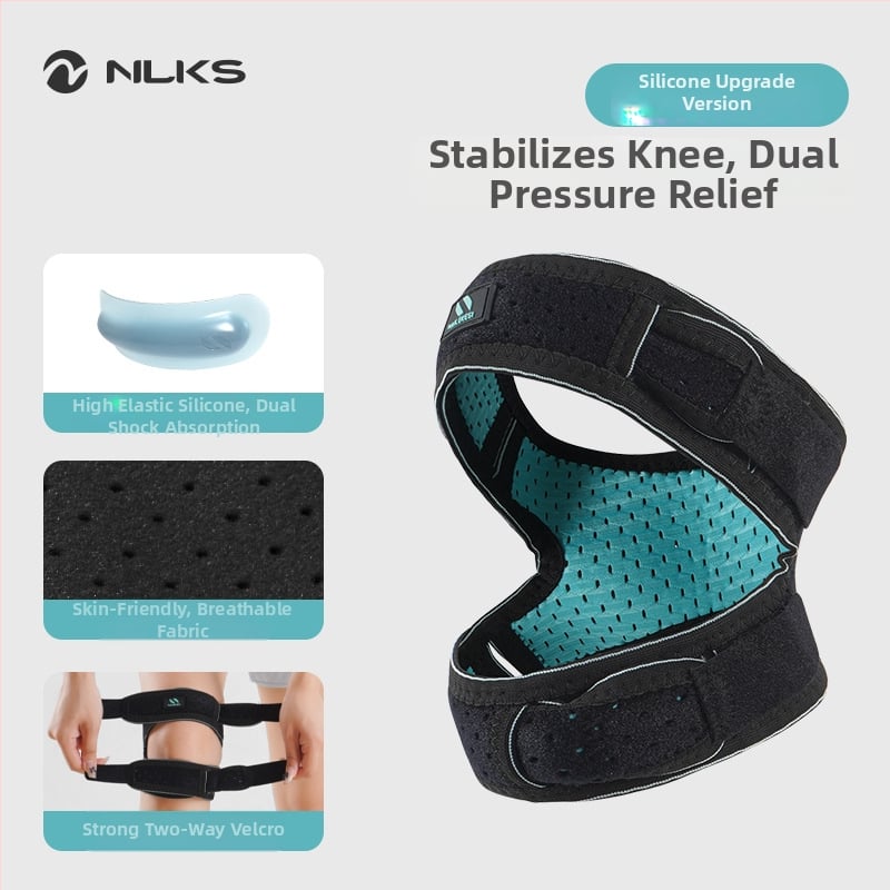 Наколенка за патела за спорт с спандекс — защита на коляното при катерене, бягане, походи и волейбол