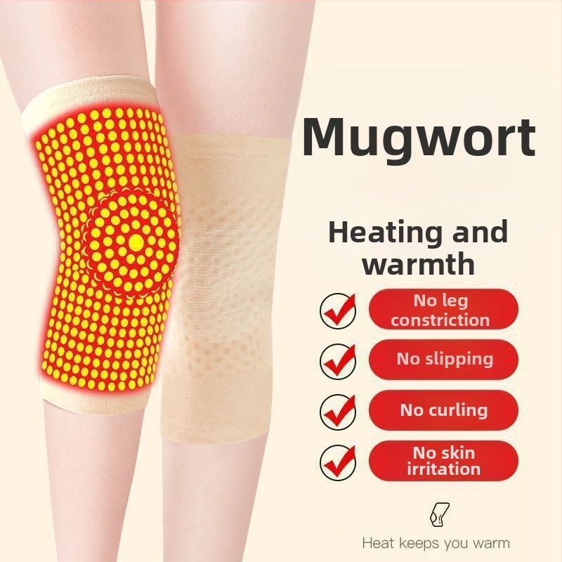 Джинджифилов протектор за коляното със самозагряваща се технология — универсален, спандекс, защита на коляното, 6 часа топлина